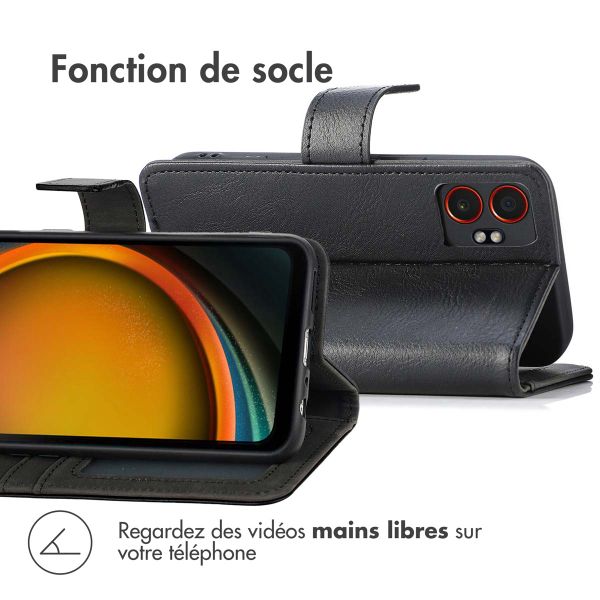 imoshion Étui de télephone portefeuille Samsung Galaxy Xcover 7 Pro - Noir