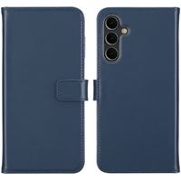 Selencia Étui portefeuille en cuir véritable Samsung Galaxy A16 - Bleu