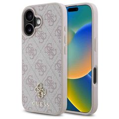 Guess Coque 4G Metal Logo MagSafe Apple iPhone 16 - Rose