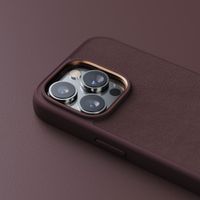 Njorð Collections Coque en cuir véritable iPhone 14 Pro - Brown