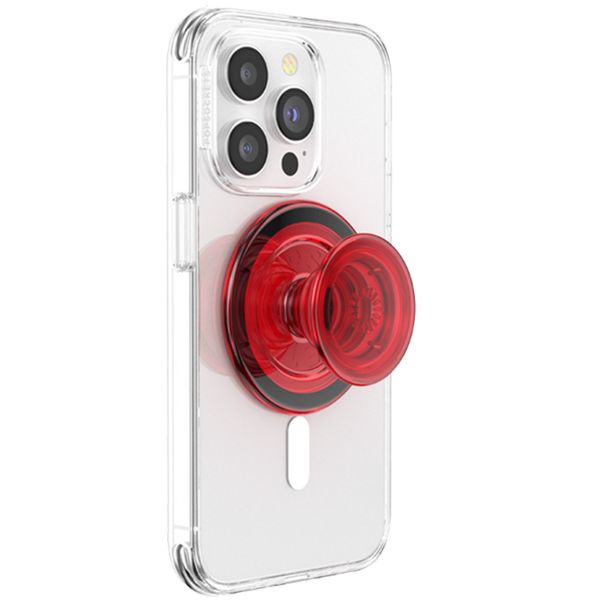 PopSockets PopGrip MagSafe Round - Translucent Danger Red