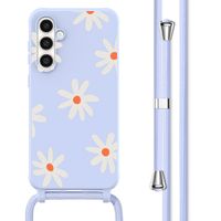 imoshion Coque design en silicone avec cordon Samsung Galaxy S23 FE - Lila Flower Distance