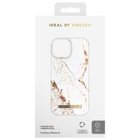 iDeal of Sweden Coque Fashion MagSafe Apple iPhone 15 - Carrara Gold