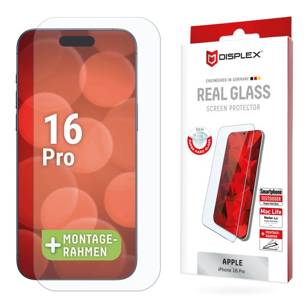 Displex Protection d'écran en verre trempé Real Glass iPhone 16 Pro