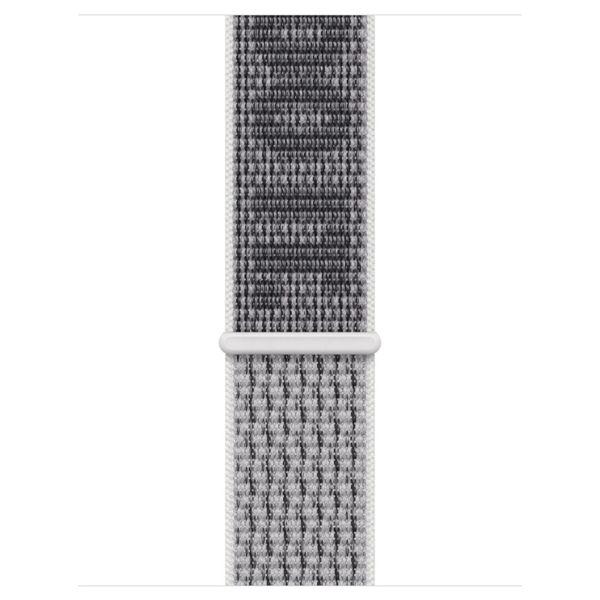 Apple Bracelet Nike Sport Loop Apple Watch Series 1 t/m 9 / SE (38/40/41 mm) | Series 10 / 11 (42 mm) - White / Black