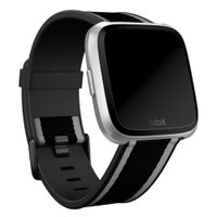 Fitbit Bracelet Woven Fitbit Versa / Versa 2 / Versa Lite - Taille L - Grey / Black