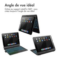 Accezz Étui de tablette Clavier QWERTY iPad 10.2 pouces (2019/2020/2021) / iPad Pro 10.5 (2017) - Noir