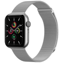 imoshion Bracelet magnétique milanais Apple Watch Series 1 - 11 / SE / Ultra (44/45/46/49 mm) - Taille M - Argent