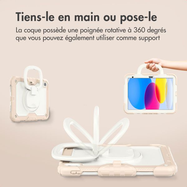 imoshion Coque tablette kidsproof Rugged Apple iPad 11 (2025) 11 pouces A16 / iPad 10 (2022) 10.9 pouces - Rose clair