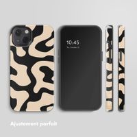 Selencia Coque arrière Vivid avec MagSafe Apple iPhone 13 - Art Wave Black