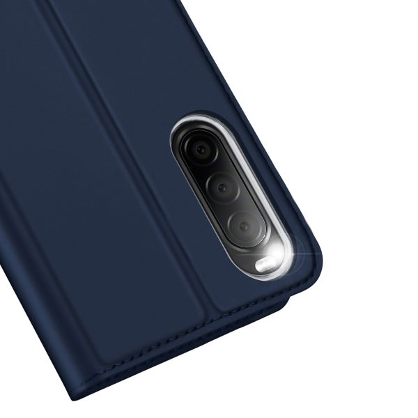 Dux Ducis Étui de téléphone Slim Sony Xperia 10 V - Bleu foncé