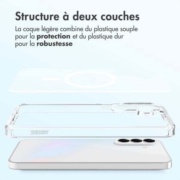 Accezz Coque arrière Xtreme Impact avec MagSafe Samsung Galaxy A37 (5G) - Transparent