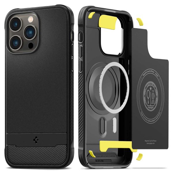 Spigen Coque Rugged Armor MagSafe iPhone 14 Pro Max- Noir