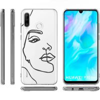 imoshion Coque Design Huawei P30 Lite - Visage abstrait - Noir