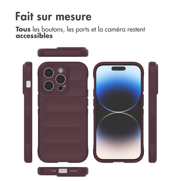 imoshion Coque arrière EasyGrip iPhone 14 Pro - Aubergine