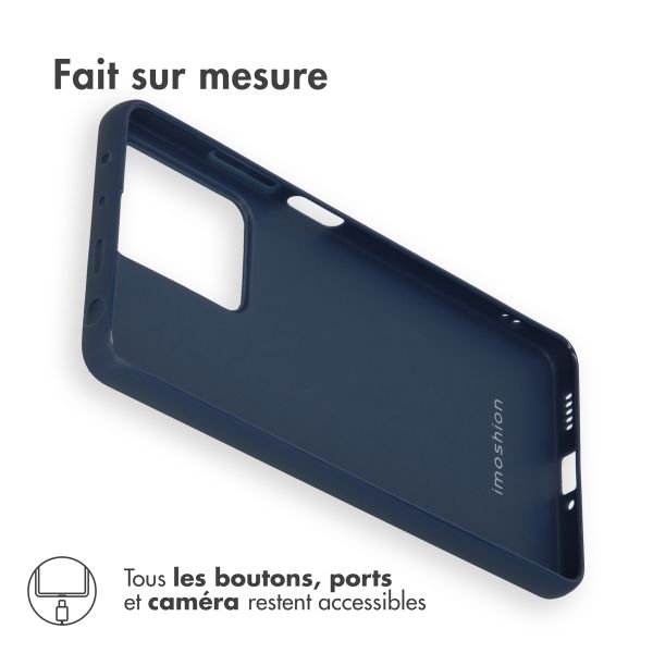 imoshion Coque Couleur Xiaomi Redmi Note 12 Pro / Xiaomi Poco X5 Pro 5G - Bleu foncé