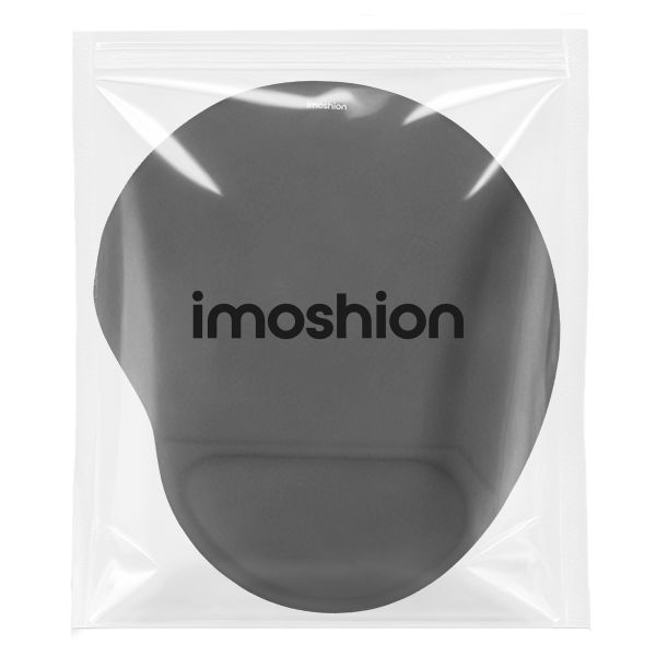 imoshion Tapis de souris ergonomique - Tapis de souris avec repose-poignet - 30 x 25 cm - Noir