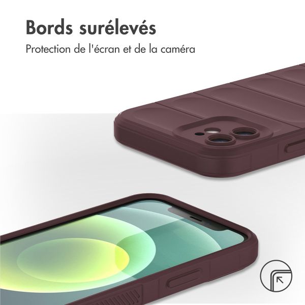 imoshion Coque arrière EasyGrip iPhone 12 - Aubergine