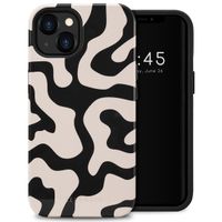 Selencia Coque arrière Vivid Tough Apple iPhone 13 - Art Wave Black