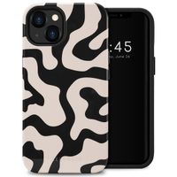 Selencia Coque arrière Vivid Tough iPhone 13 - Art Wave Black