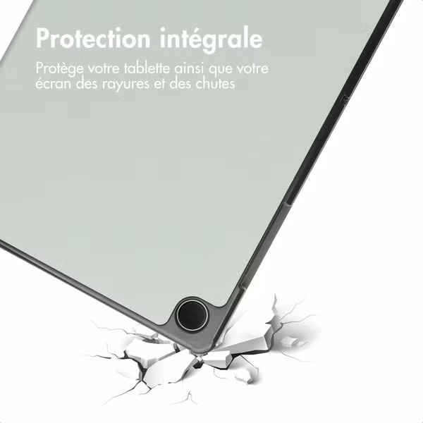 imoshion Coque tablette Trifold Samsung Galaxy Tab A11 Plus - Vert clair