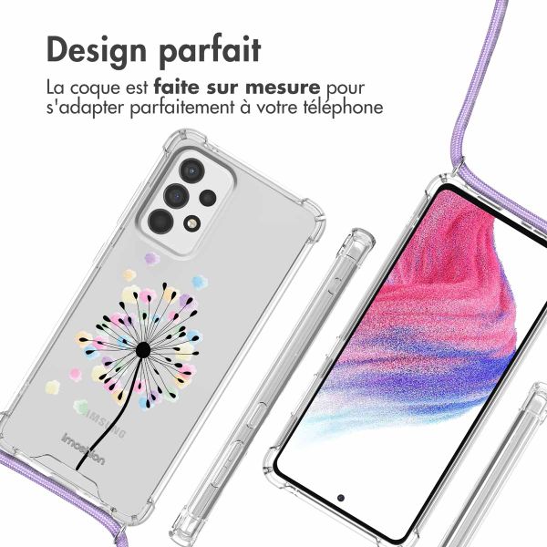 imoshion Coque Design avec cordon Samsung Galaxy A53 - Sandstone Dandelion