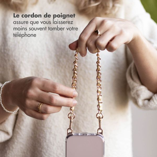 imoshion Ensemble de cordons de téléphone en cuir PU – Champagne