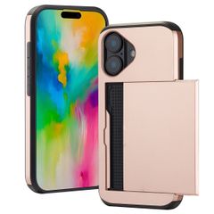 imoshion Coque arrière avec porte-cartes iPhone 16 - Rose Dorée