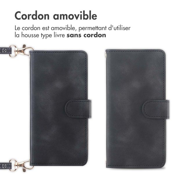 imoshion Etui de télephone portefeuille avec cordon Samsung Galaxy A56 - Noir