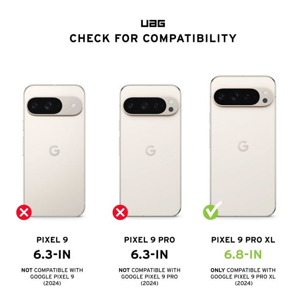 UAG Coque arrière Plyo Pro Google Pixel 9 Pro XL - Ice / Silver