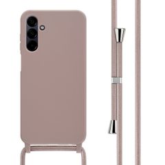 imoshion Coque en silicone avec cordon Samsung Galaxy A15 (5G/4G) - Sand Pink