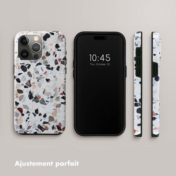 Selencia Coque arrière Vivid Tough iPhone 15 Pro Max - Chic Terazzo