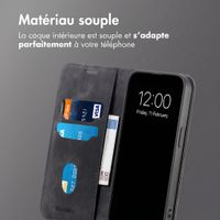 imoshion Étui de téléphone portefeuille Slim Motorola Moto G77 - Noir