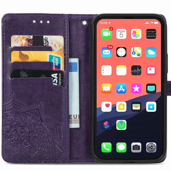 imoshion Etui de téléphone portefeuille Mandala iPhone 13 Pro - Violet