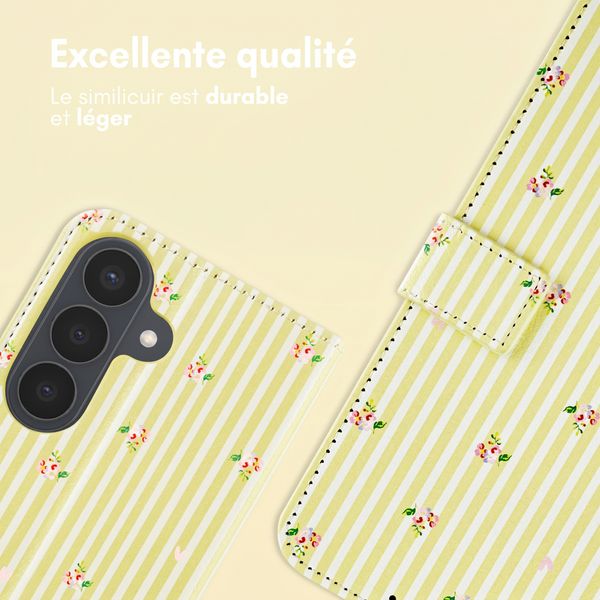 imoshion Étui de télephone portefeuille Design Samsung Galaxy S26 - Garden Stripes