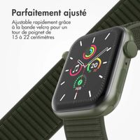 imoshion Bracelet en nylon Apple Watch Series 1 t/m 9 / SE (38/40/41 mm) | Series 10 / 11 (42 mm) - Army Green