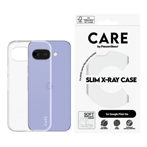 CARE by PanzerGlass Coque Fashion XR Google Pixel 10a - Clear