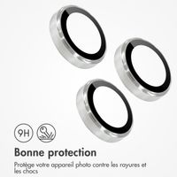 imoshion ﻿Lot de 2 protections d'objectif de caméra Apple iPhone 14 Pro / 14 Pro Max - Argent