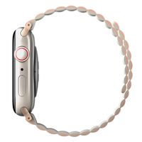 Uniq Bracelet Revix réversible Apple Watch Series 1 t/m 9 / SE (38/40/41 mm) | Series 10 / 11 (42 mm) - Blush Pink / Beige