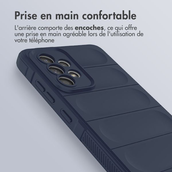 imoshion Coque arrière EasyGrip Samsung Galaxy A52(s) (5G/4G) - Bleu foncé