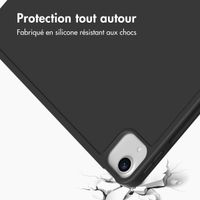 Accezz Coque tablette portefeuille Smart Silicone iPad Air 13 pouces (2025) M3 / (2024) M2 - Noir