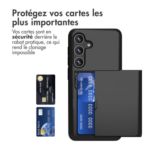 imoshion Coque arrière avec porte-cartes Samsung Galaxy S24 - Noir