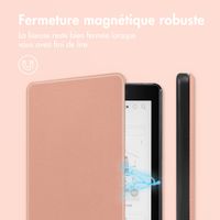 imoshion Étui de liseuse portefeuille Slim Hard Kobo Aura One - Rose Doré