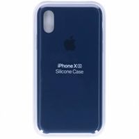 Apple Coque en silicone iPhone Xs / X - Midnight Blue