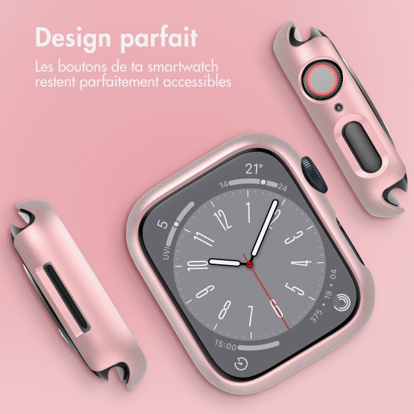 imoshion Coque rigide à couverture complète Apple Watch 7 / 8 / 9 - 45 mm - Rose Doré