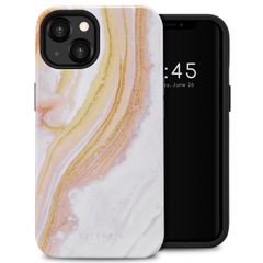 Selencia Coque arrière Vivid Tough iPhone 13 - Chic Marble Gold