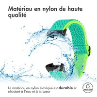 imoshion Bracelet en nylon élastique Fitbit Charge 3 / 4 - Green & Yellow
