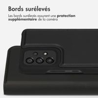 Accezz Étui de téléphone portefeuille en cuir de qualité supérieure 2 en 1 Samsung Galaxy A53 - Noir