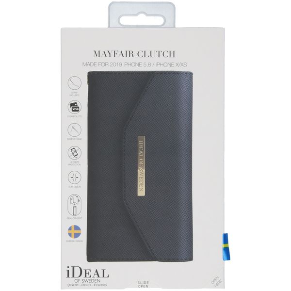 iDeal of Sweden Mayfair Clutch iPhone 11 Pro - Bleu foncé