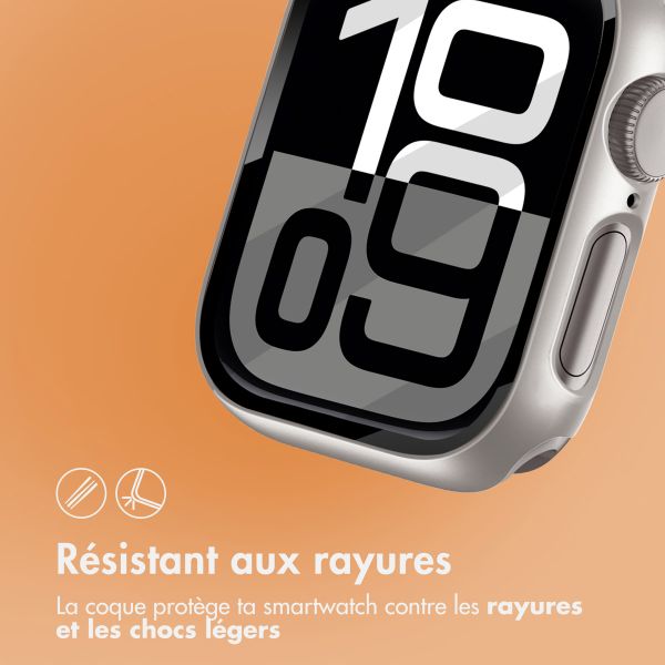 imoshion Coque rigide à couverture complète Apple Watch Series 10 - 46 mm - Titane